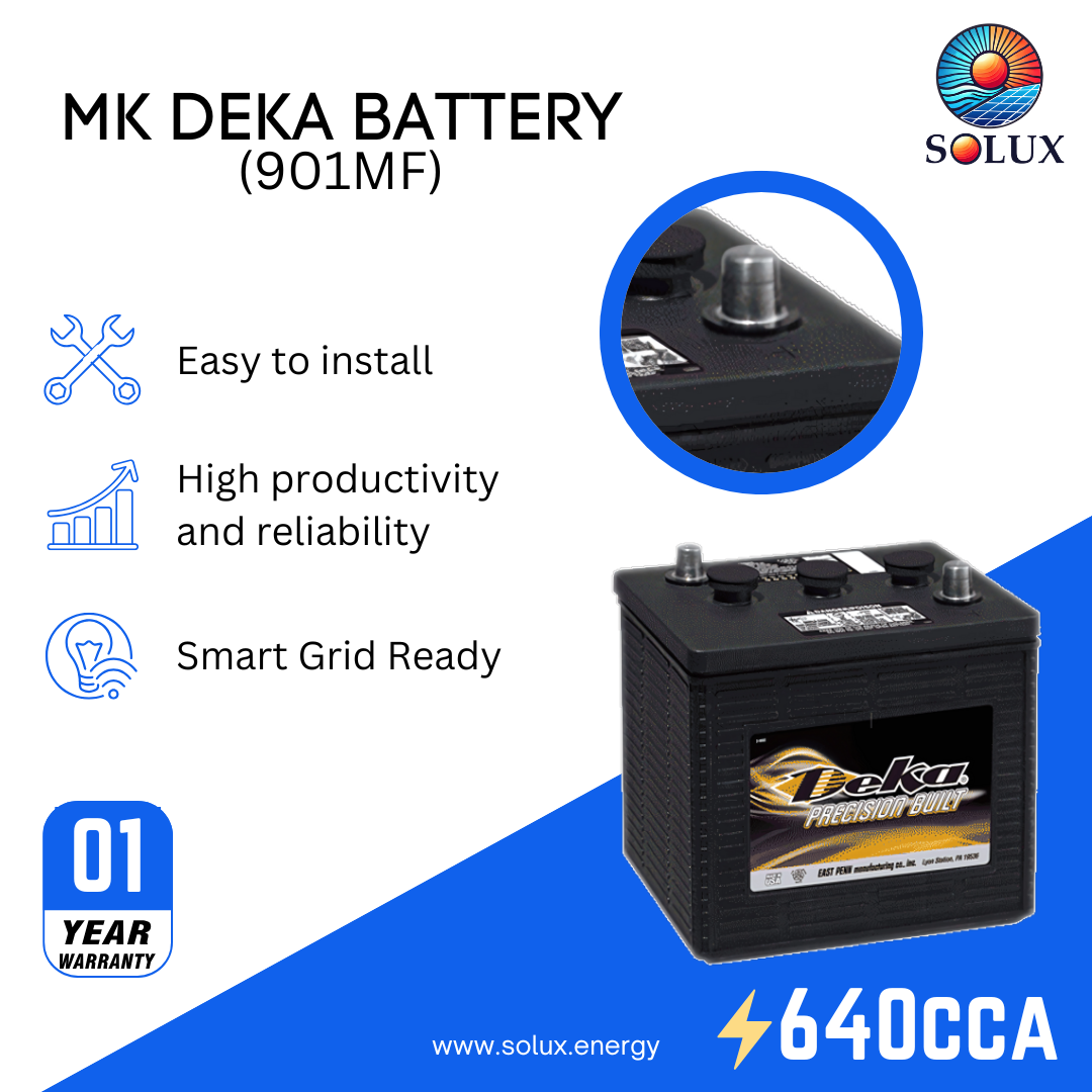 This is an image of MK Deka 6 Volt Heavy Duty Battery 901MF
